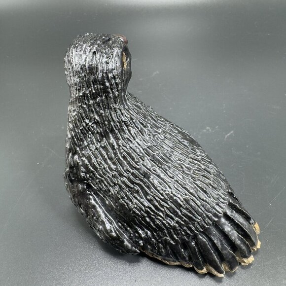 Vintage Hand Made Stoneware Pottery Penguin Figurine Decor Hand Crafted Figure - Picture 10 of 10